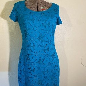 Floral Lace Mini Dress